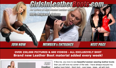 best premium porn site with girlish leather boots